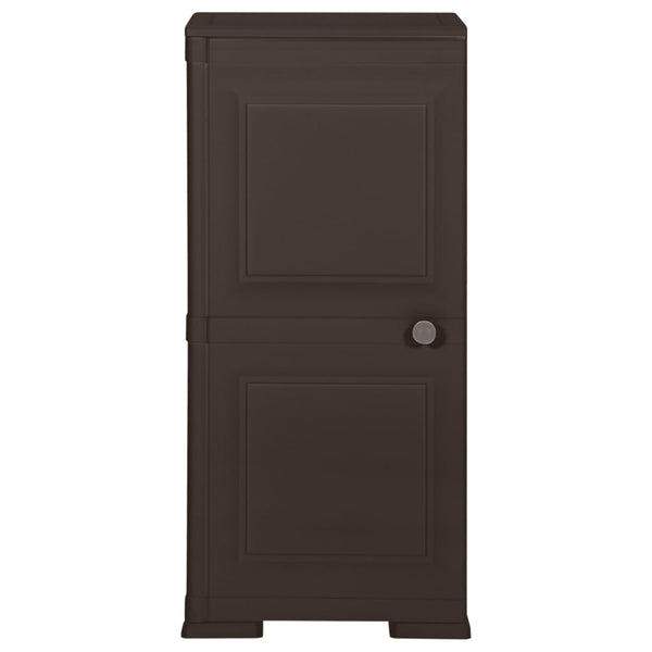 Kunststoffschrank Holzdesign Braun 40x43x85,5 cm