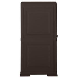 Kunststoffschrank Holzdesign Braun 40x43x85,5 cm