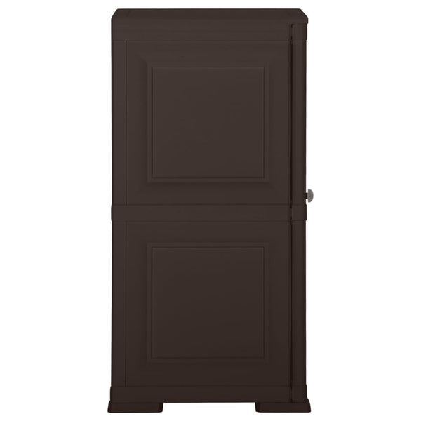 Kunststoffschrank Holzdesign Braun 40x43x85,5 cm