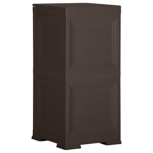 Kunststoffschrank Holzdesign Braun 40x43x85,5 cm