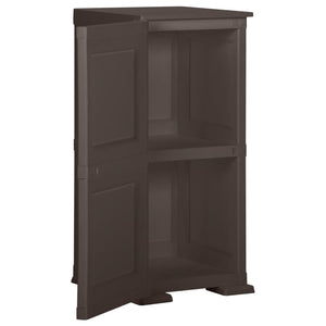 Kunststoffschrank Holzdesign Braun 40x43x85,5 cm