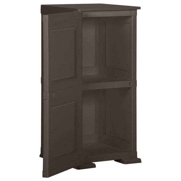 Kunststoffschrank Holzdesign Braun 40x43x85,5 cm