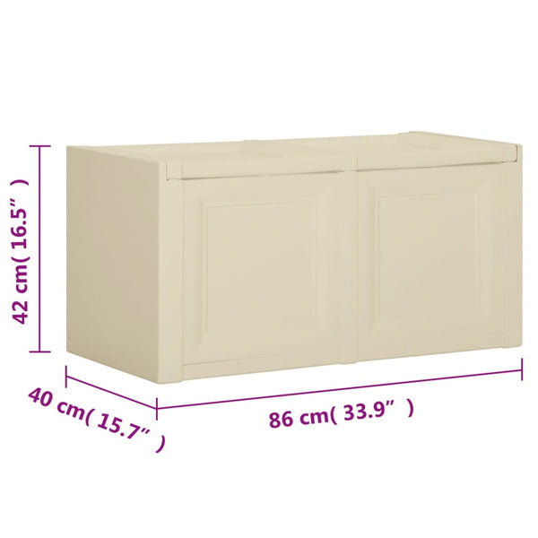 Kissenbox Angora Weiß 85 L
