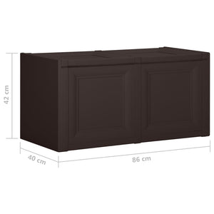 Kissenbox Braun 86x40x42 cm - 85 Liter
