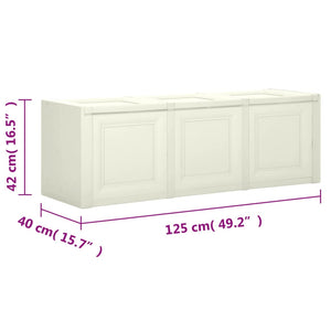 Kissenbox Vanilleeis 125x40x42 cm - 130 L