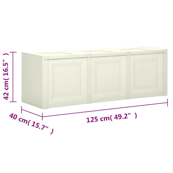 Kissenbox Vanilleeis 125x40x42 cm - 130 L