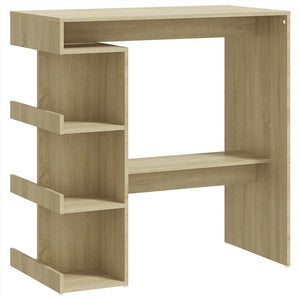 Bartisch Sonoma Eiche mit Regal, 100cm
