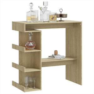 Bartisch Sonoma Eiche mit Regal, 100cm