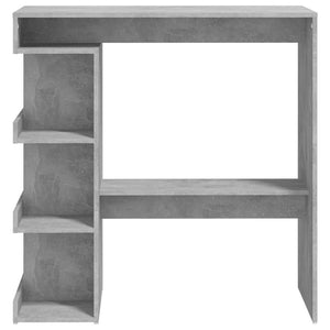 Bartisch mit Regal, Betongrau 100x50x101,5 cm