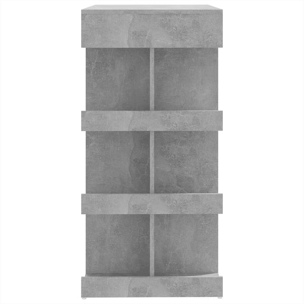 Bartisch mit Regal, Betongrau 100x50x101,5 cm