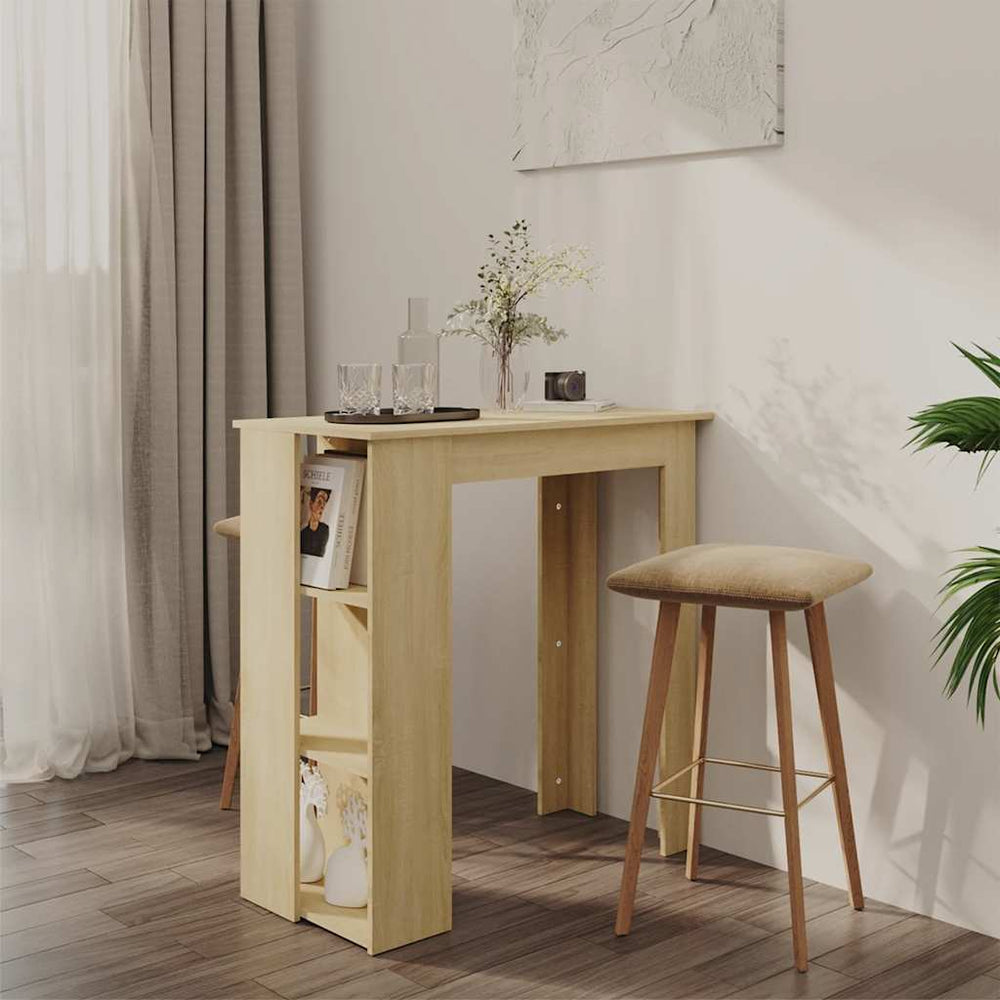 Bartisch Sonoma-Eiche mit Regal