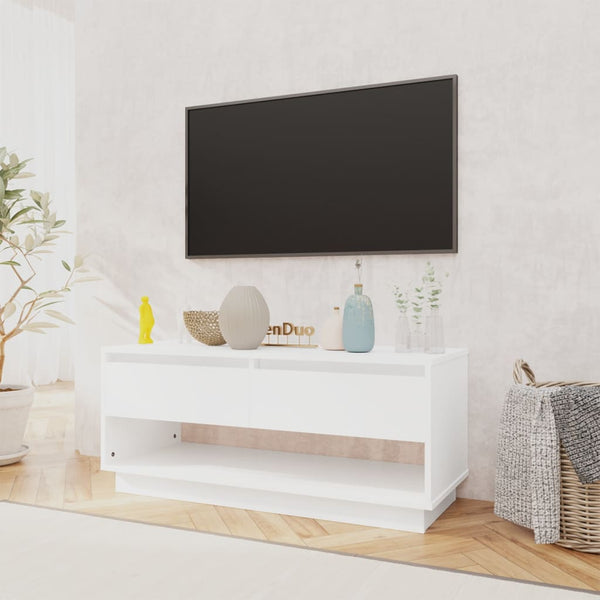 Weißer TV-Schrank 102 cm