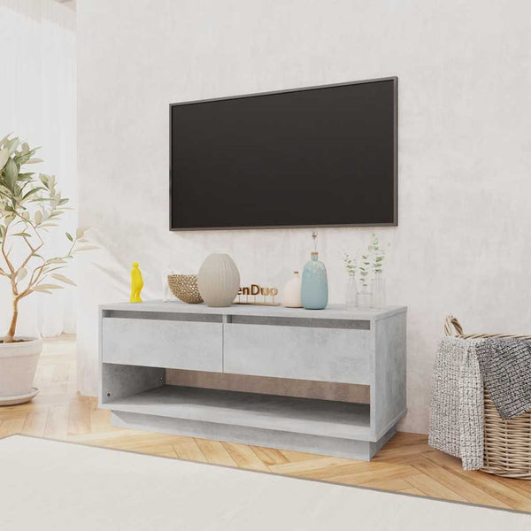 Betongrau TV-Schrank 102 cm