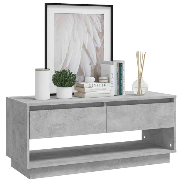 Betongrau TV-Schrank 102 cm