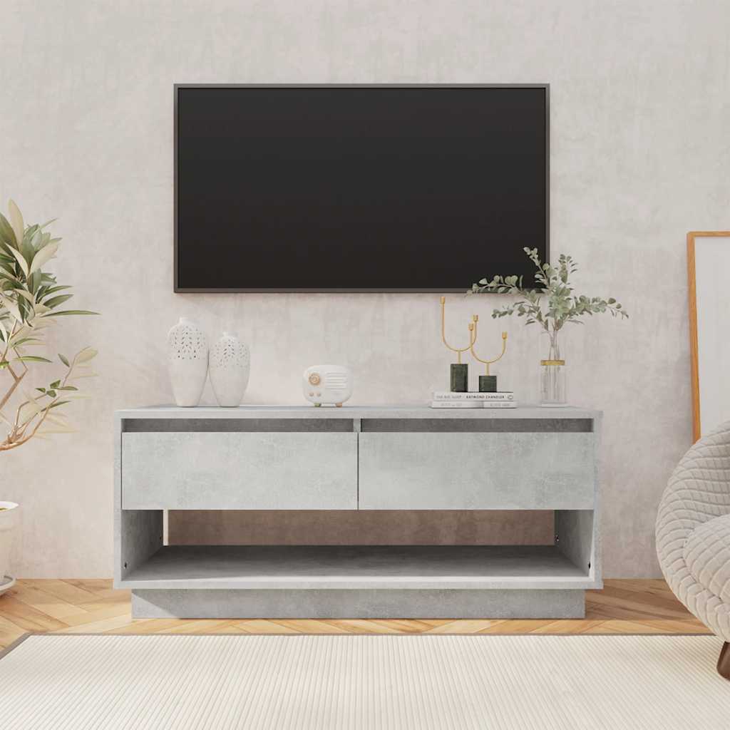 Betongrau TV-Schrank 102 cm