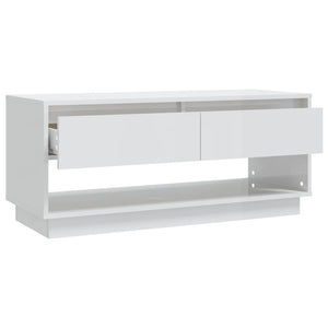 TV-Schrank Hochglanz Weiß 102 cm