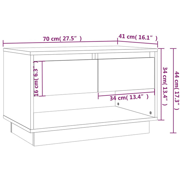 Weißer TV-Schrank 70 cm