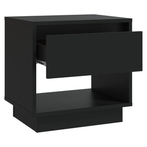Nachttische 2er Set Schwarz Holz