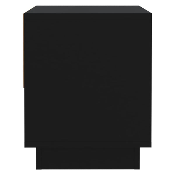 Nachttische 2er Set Schwarz Holz