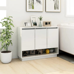 Weißes Sideboard 97 cm Holzwerkstoff