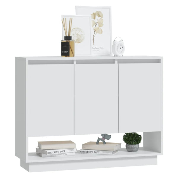 Weißes Sideboard 97 cm Holzwerkstoff