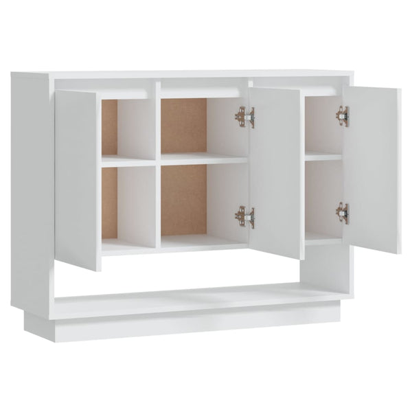 Weißes Sideboard 97 cm Holzwerkstoff