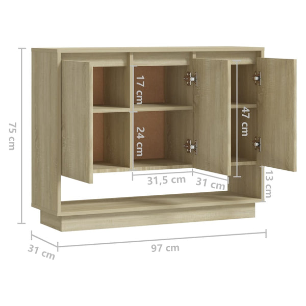 Sideboard Sonoma Eiche 97 cm