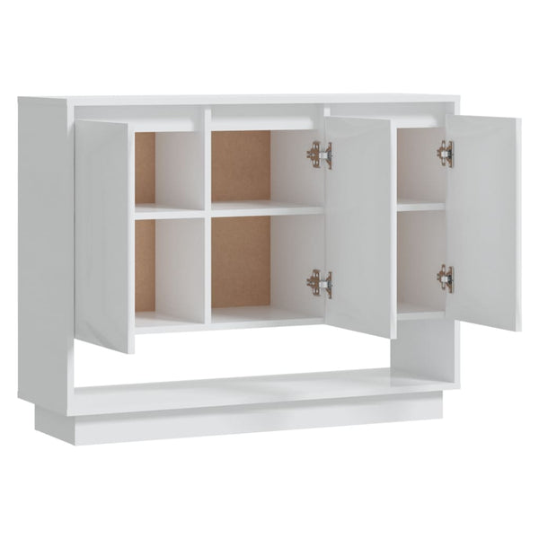 Hochglanz Weißes Sideboard 97 cm