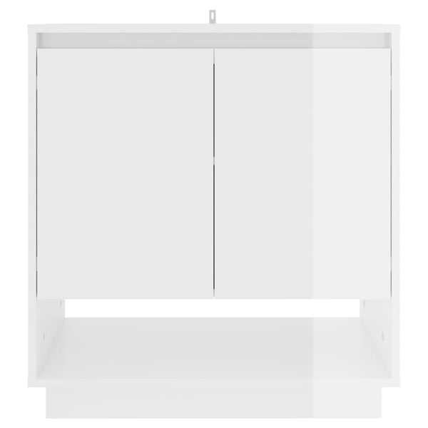 Hochglanz Weißes Sideboard 70 cm
