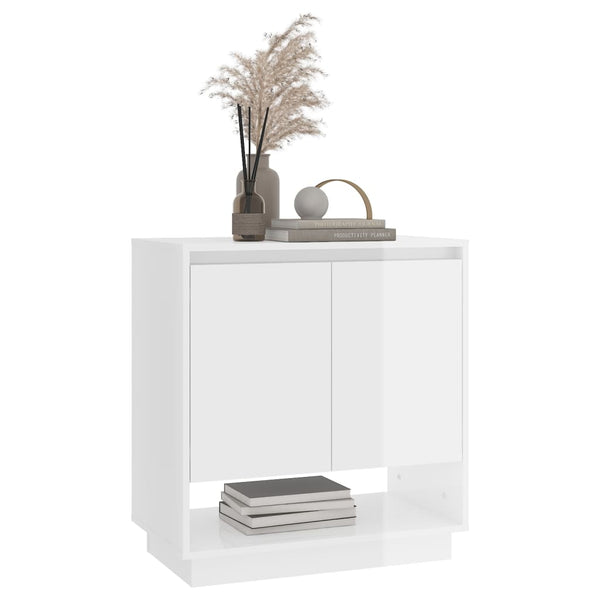 Hochglanz Weißes Sideboard 70 cm