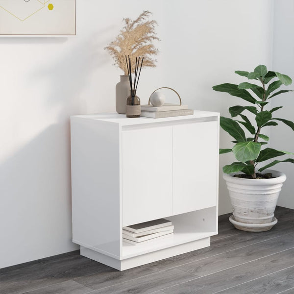 Hochglanz Weißes Sideboard 70 cm