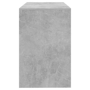 Betongrauer Schreibtisch mit Schubladen