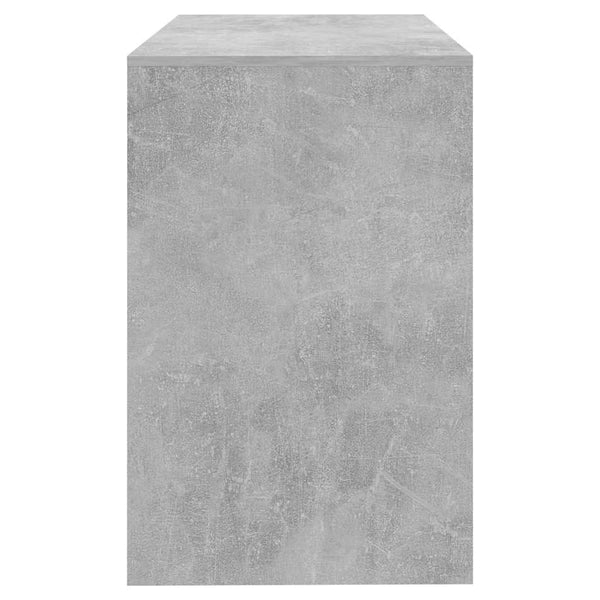 Betongrauer Schreibtisch mit Schubladen