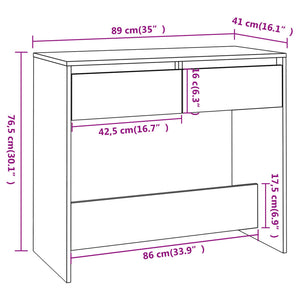 Betongrauer Konsolentisch 89 cm