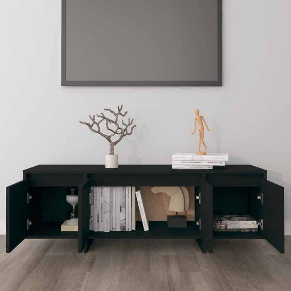 Schwarzer TV-Schrank 120 cm