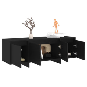 Schwarzer TV-Schrank 120 cm