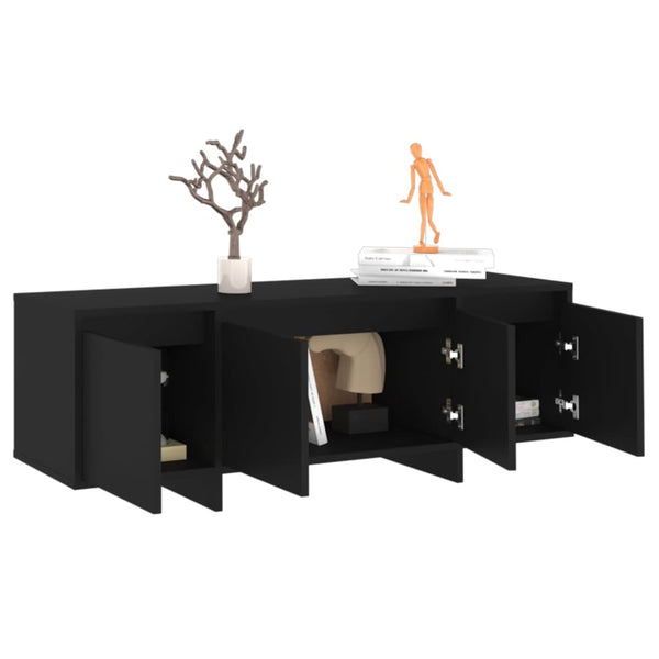 Schwarzer TV-Schrank 120 cm