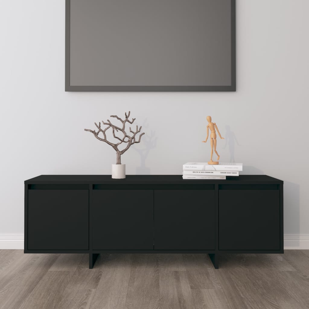 Schwarzer TV-Schrank 120 cm