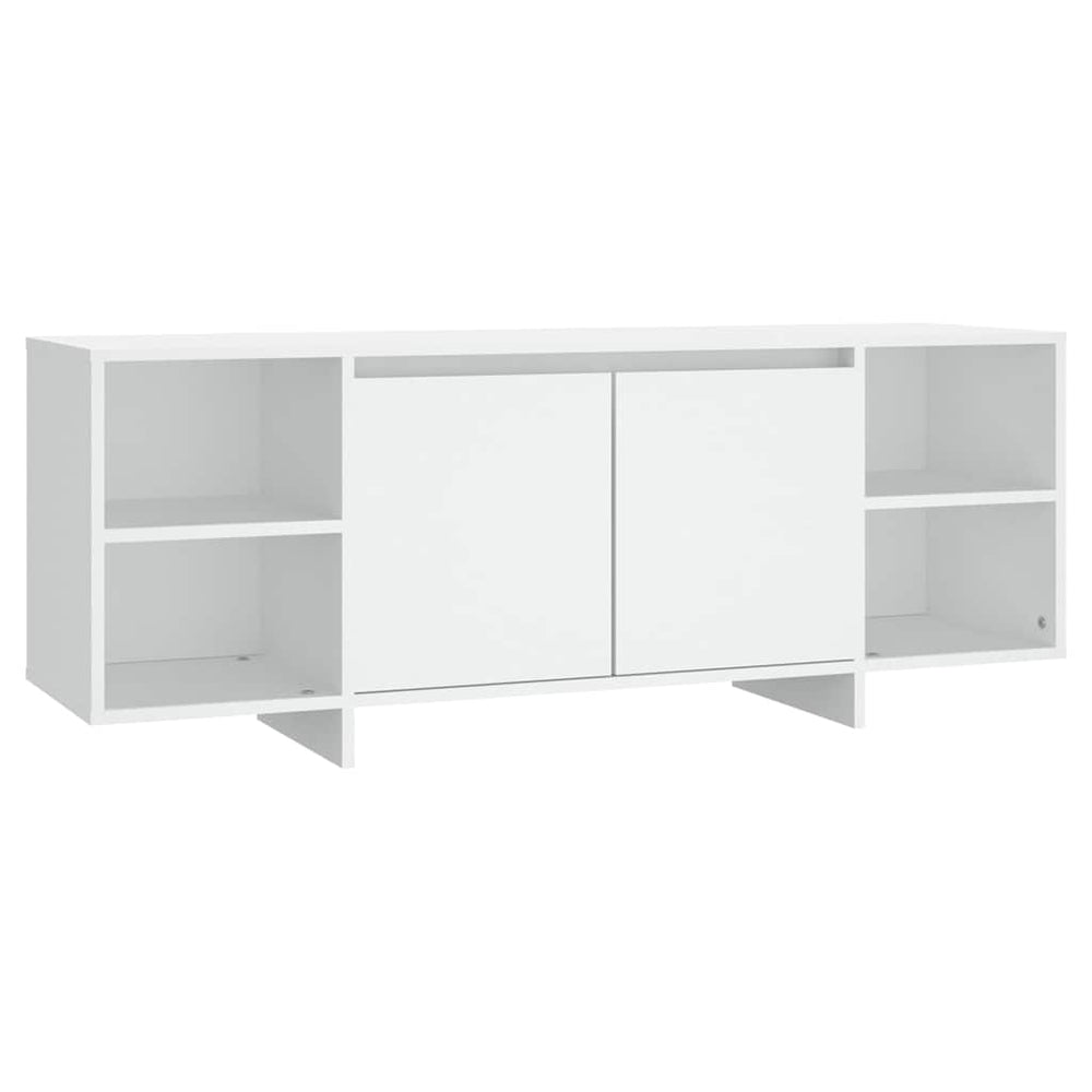 vidaXL Meuble TV blanc 130x35x50 cm Aggloméré