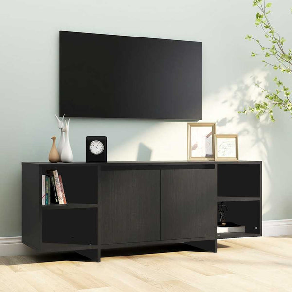 Schwarzer TV-Schrank 130 cm