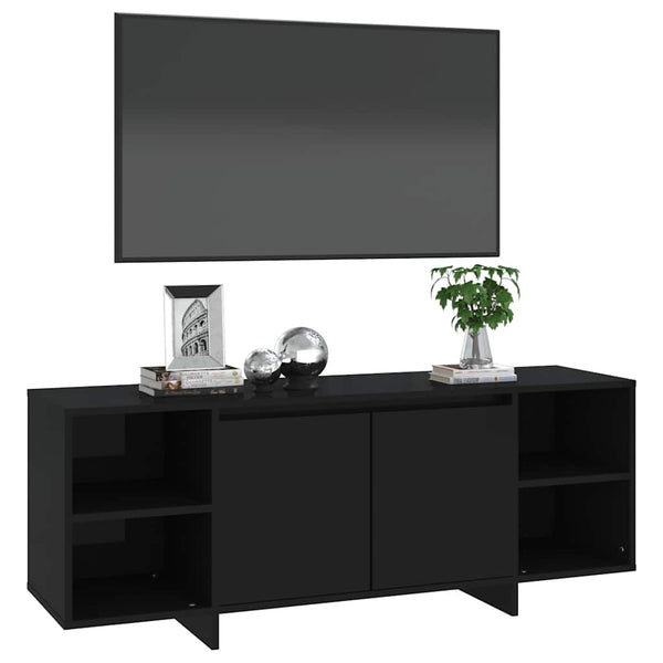 Schwarzer TV-Schrank 130 cm