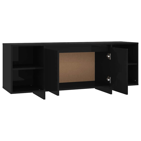 Schwarzer TV-Schrank 130 cm
