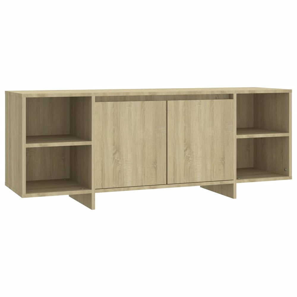 vidaXL Meuble TV chêne Sonoma 130x35x50 cm Aggloméré
