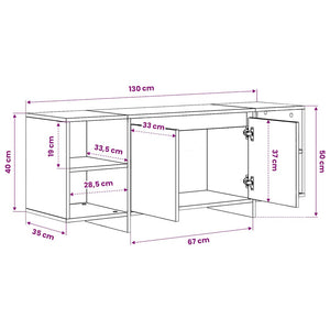 TV-Schrank Sonoma Eiche 130 cm