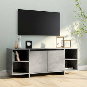 TV-Schrank Betongrau 130 cm