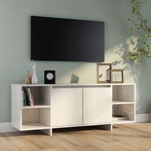 TV-Schrank Weiß Hochglanz 130 cm