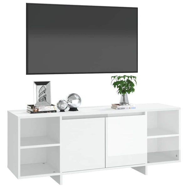TV-Schrank Weiß Hochglanz 130 cm