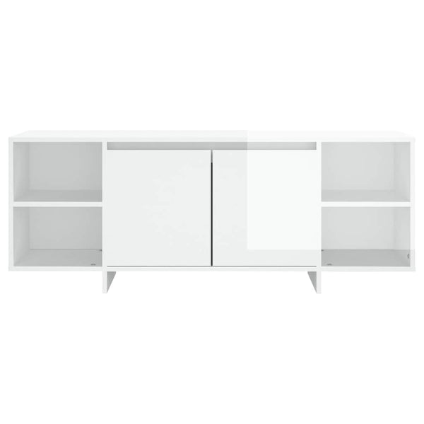 TV-Schrank Weiß Hochglanz 130 cm