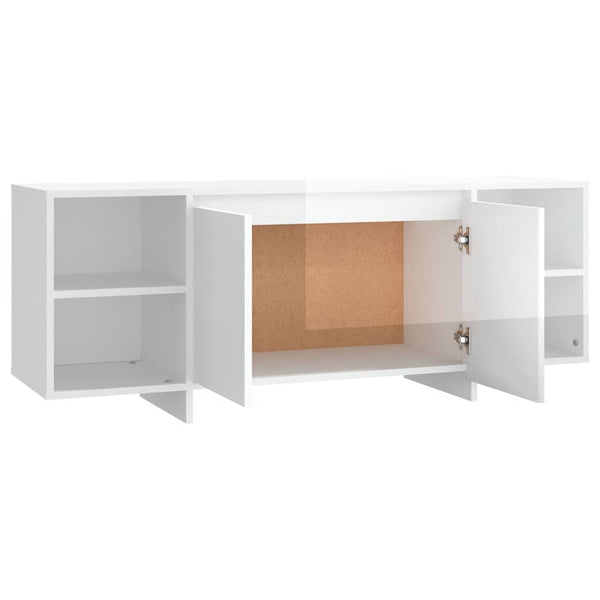 TV-Schrank Weiß Hochglanz 130 cm