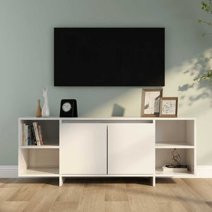 TV-Schrank Weiß Hochglanz 130 cm